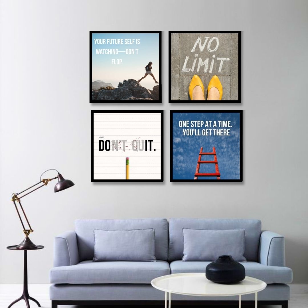 No Limits – Every Step Counts | SET OF 4
