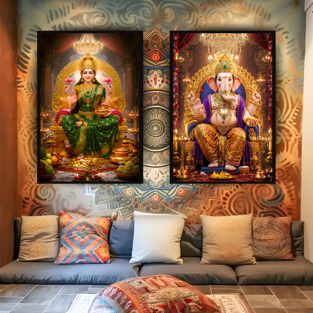 Lakshmi Ji + Ganesh Ji