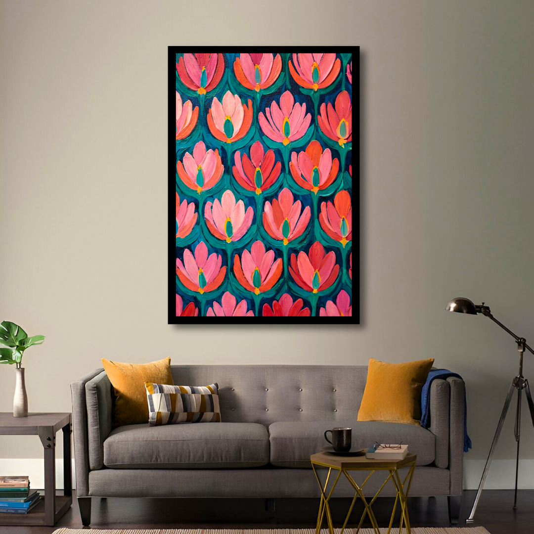 Geometric Petal Bloom