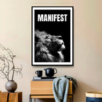DISCIPLINE – Regal Lion Motivation Wall Art