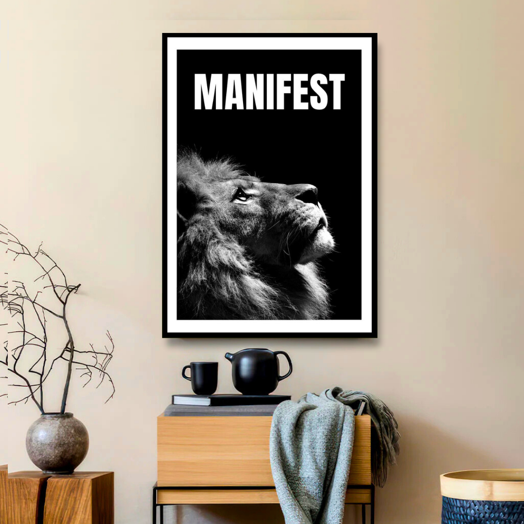 DISCIPLINE – Regal Lion Motivation Wall Art