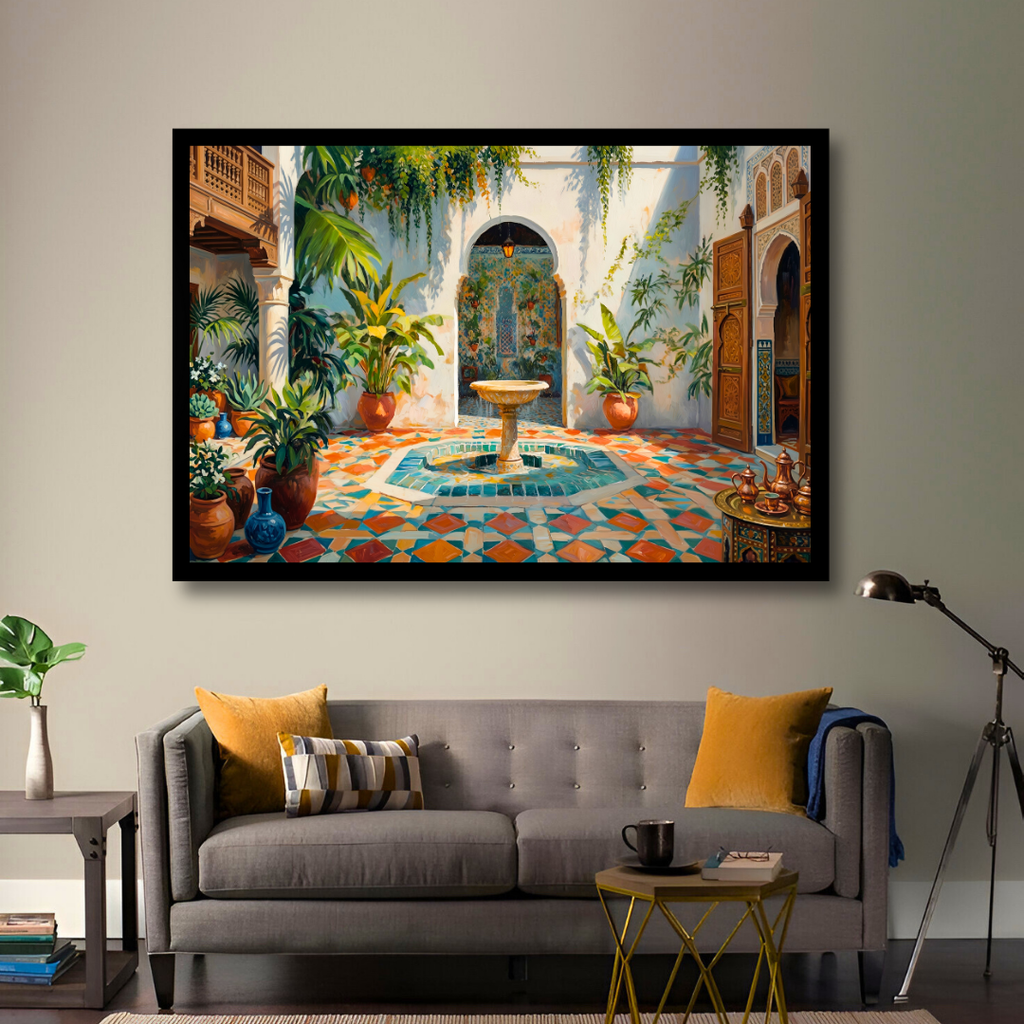Radiant Moroccan Courtyard
