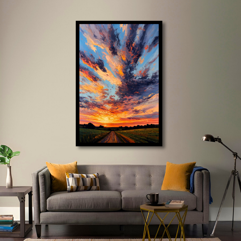 Fiery Twilight Clouds