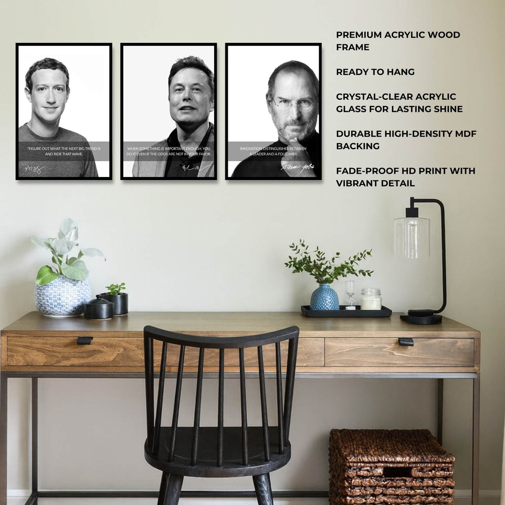 Visionaries’ Wisdom – Inspire Through Greatness | SET OF 3