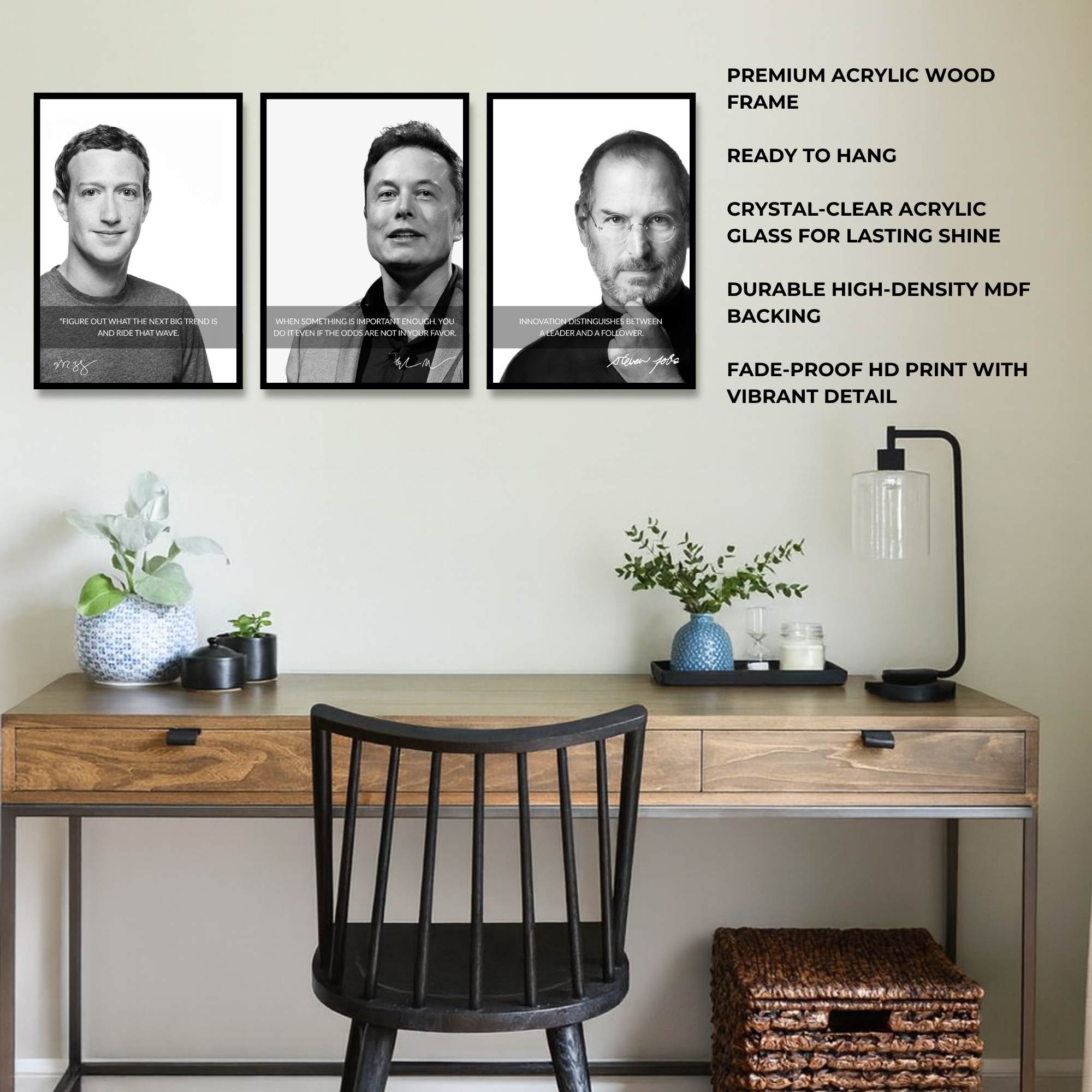 Visionaries’ Wisdom – Inspire Through Greatness | SET OF 3