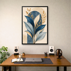 Blue Botanical Elegance