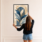 Blue Botanical Elegance