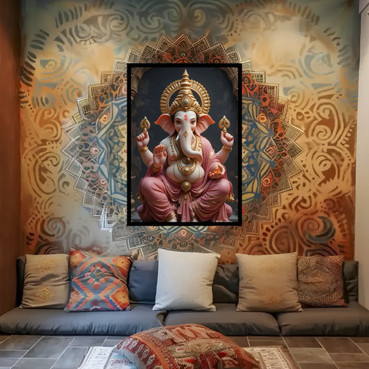 Lord Ganesha - Pink Attire