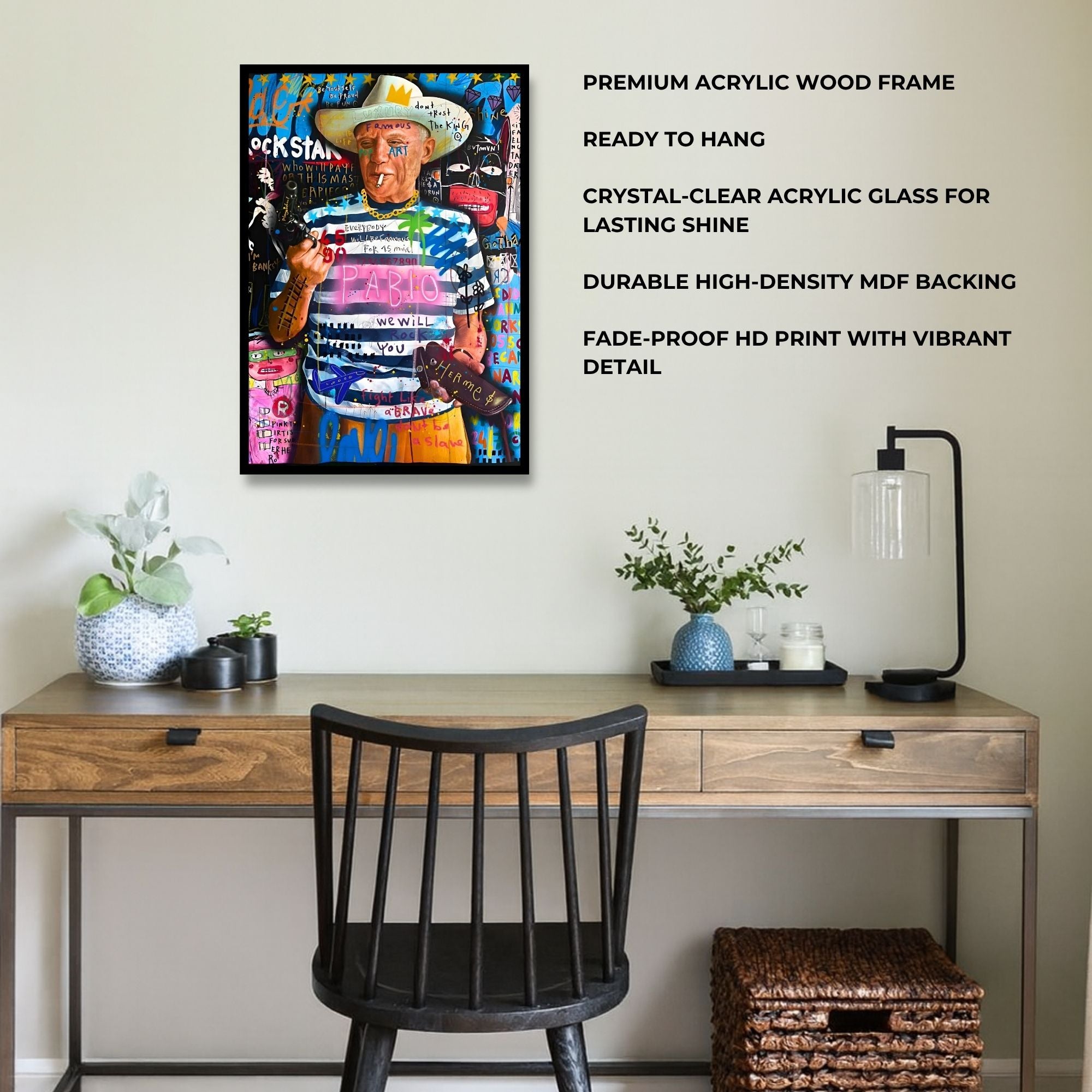 Cowboy Pose Pablo: Graffiti Masterpiece