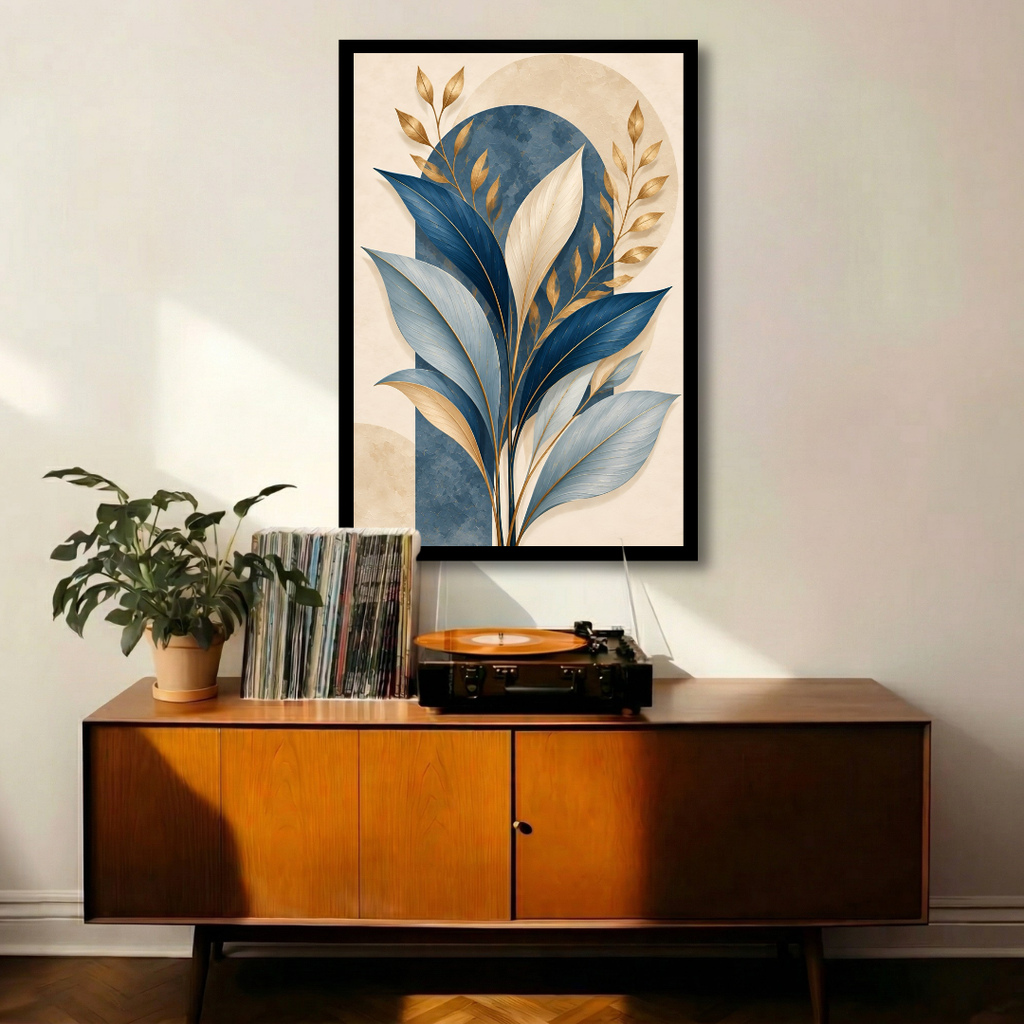 Blue Botanical Elegance
