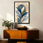 Blue Botanical Elegance