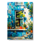 Azure Floral Facade