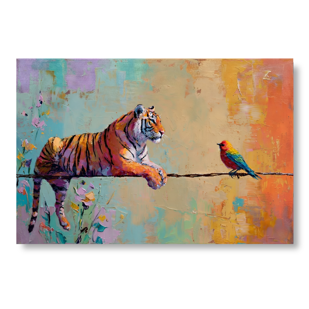 Vibrant Tiger Resting