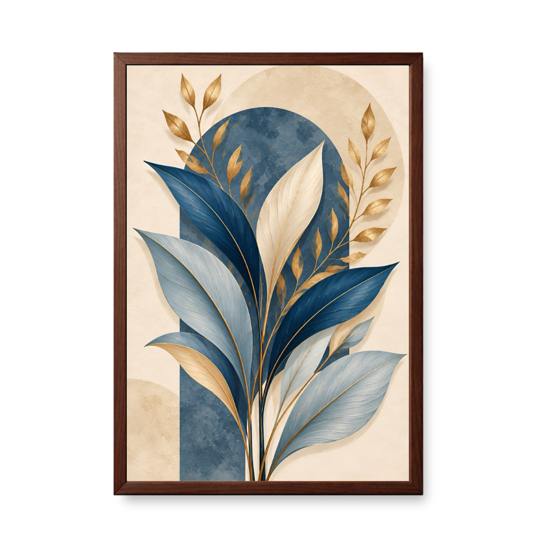 Blue Botanical Elegance