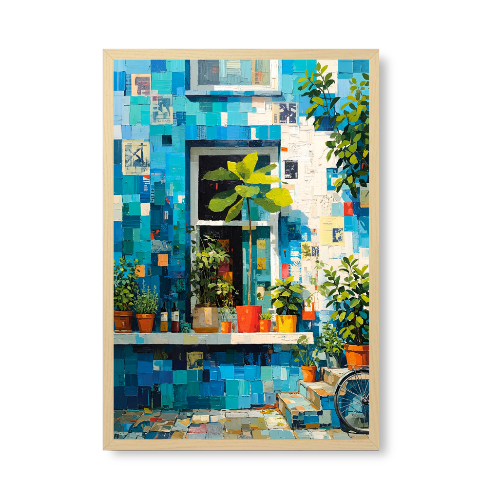 Azure Floral Facade