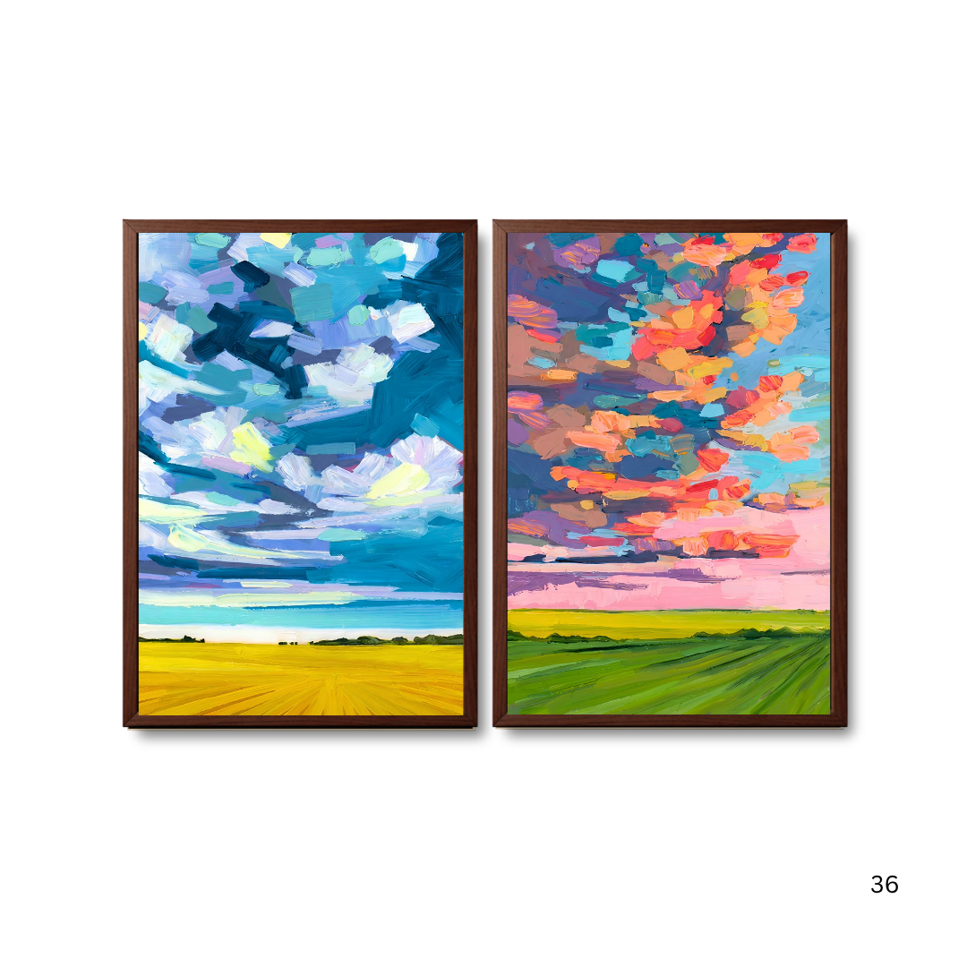 Vibrant Painted Landscape