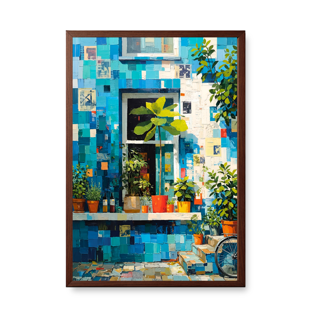 Azure Floral Facade