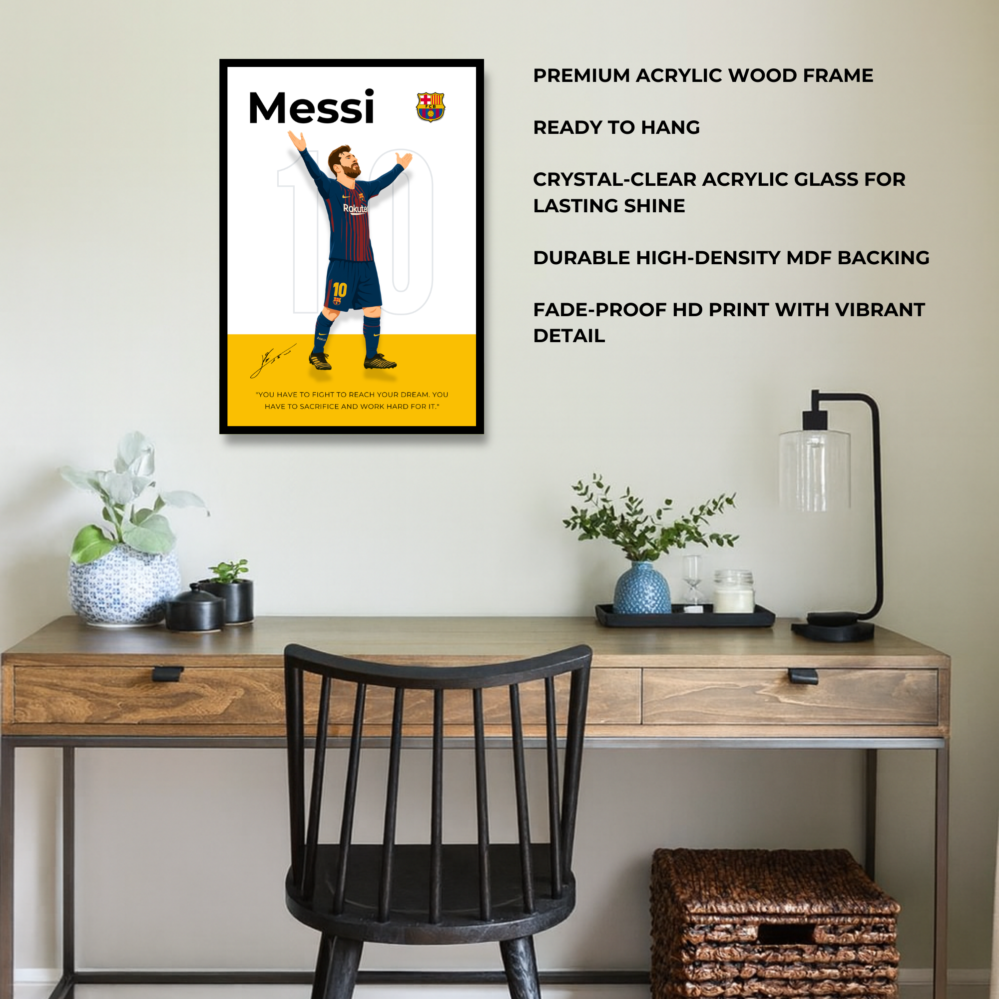 The Iconic Celebration: Messi Tribute Poster