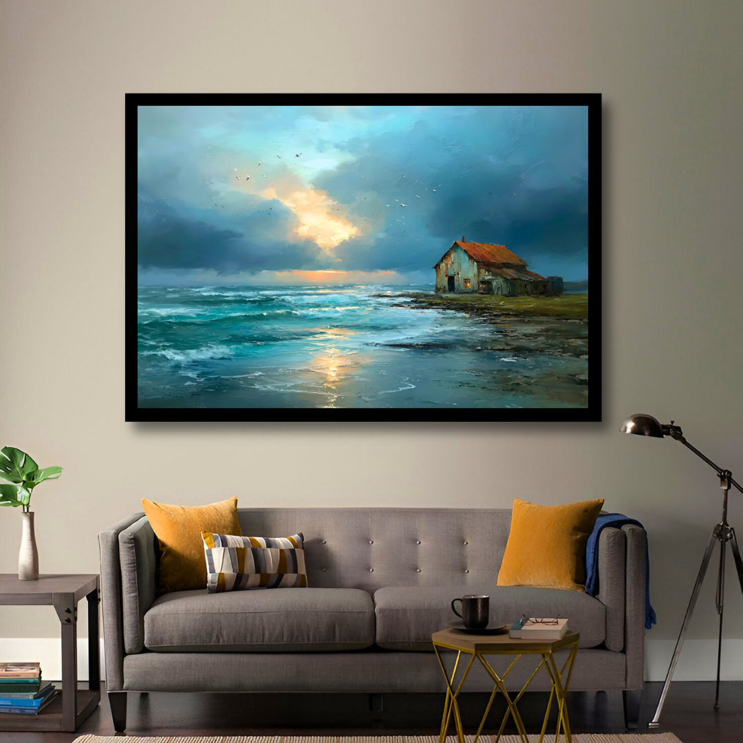 Stormy Shoreline Solitude