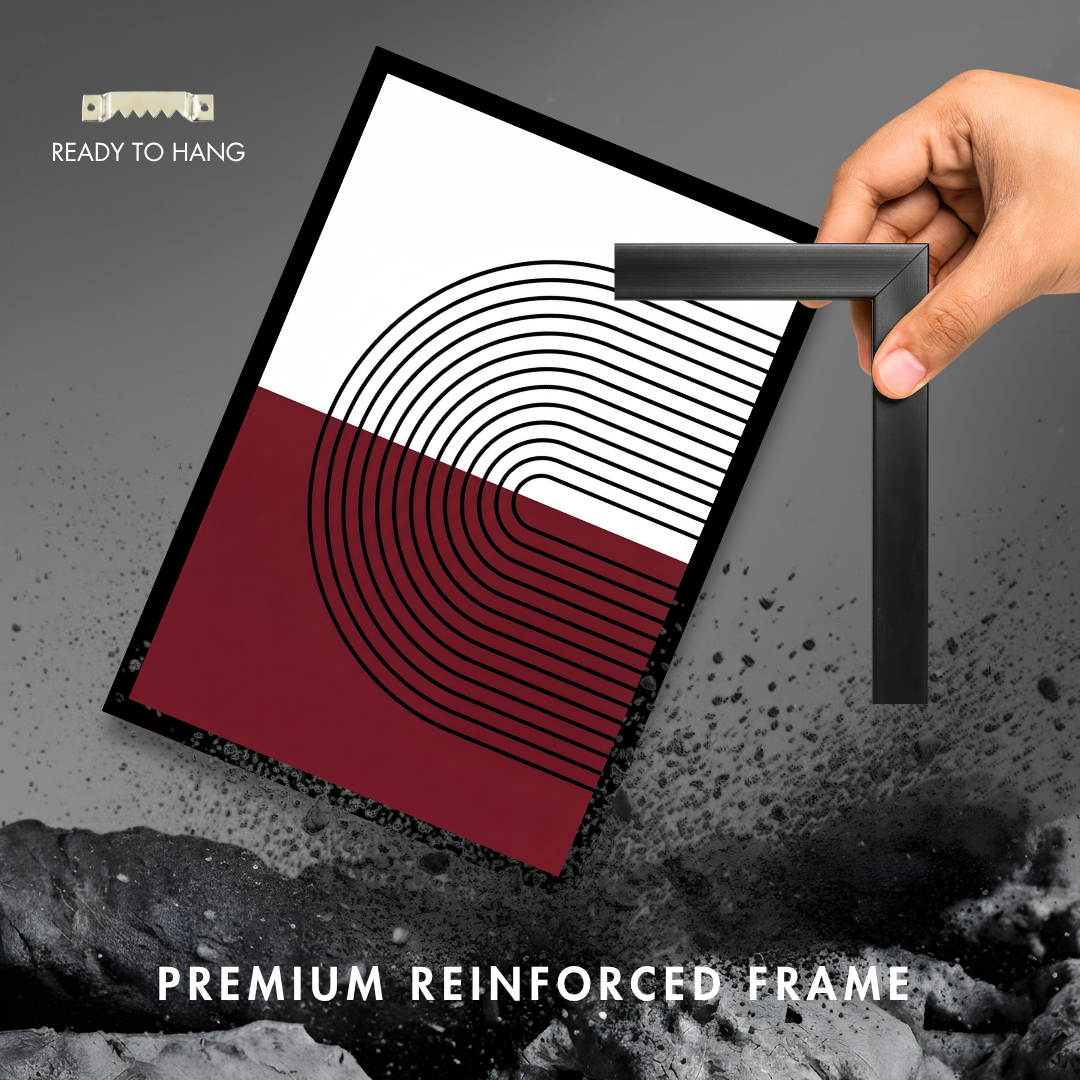 Burgundy Geometric Arches