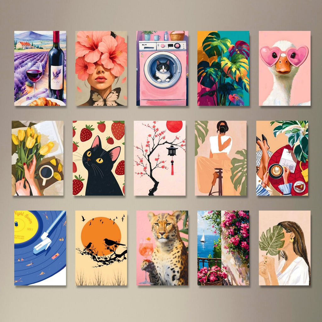 Quirky & Eclectic Co. | SET OF 15 POSTERS | UNFRAMED