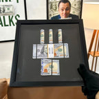 Dollar Roll Frame | 3D Shadow Box Frame | $100 Bill Replica | Shatterproof Glass