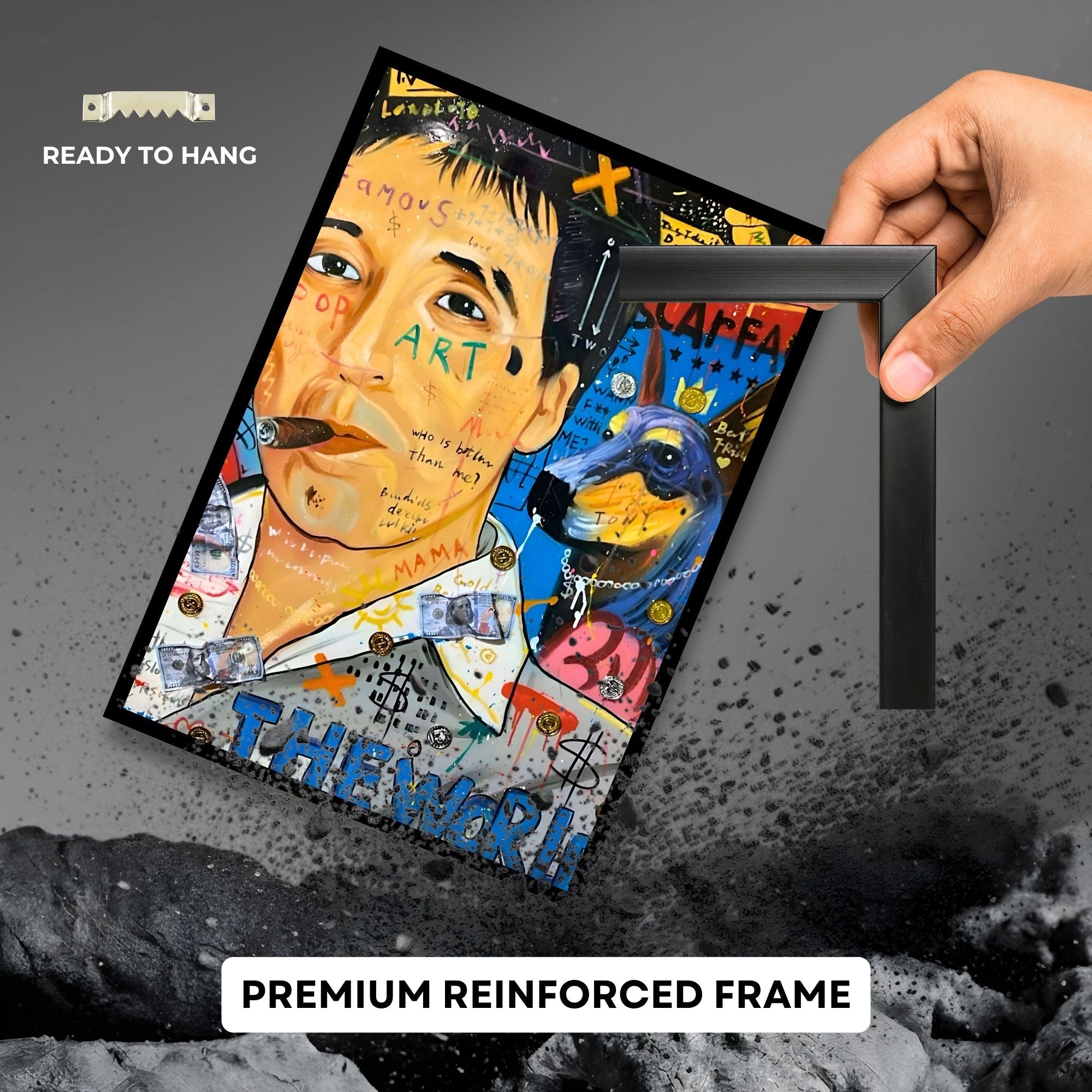 Banksy Godfather Scarface: Street Art Tribute