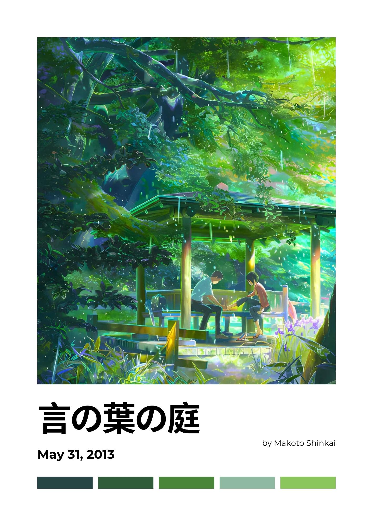 The Garden of Words: A Rainy Day Encounter