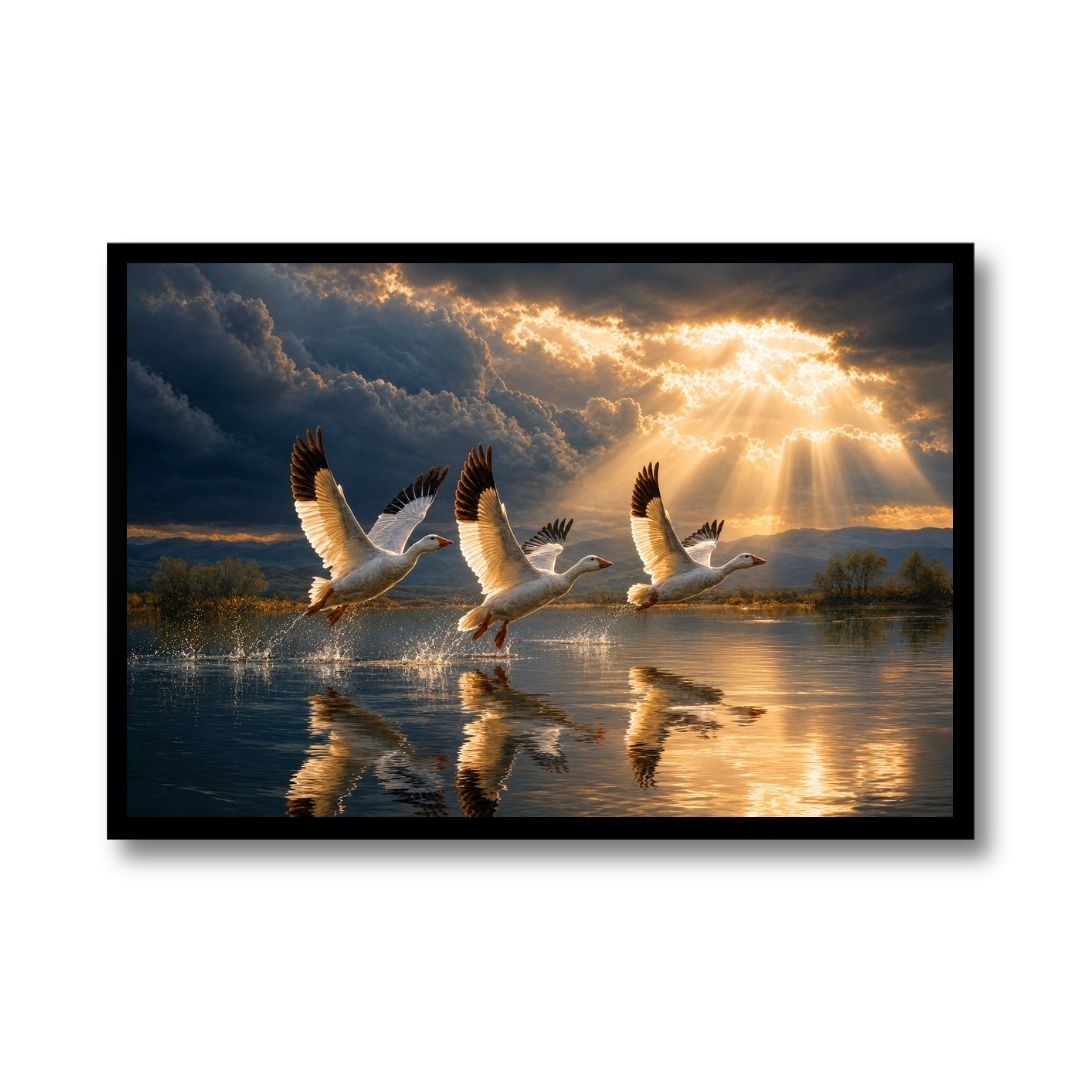 Ethereal Swan Flight
