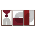 Burgundy Geometric Arches