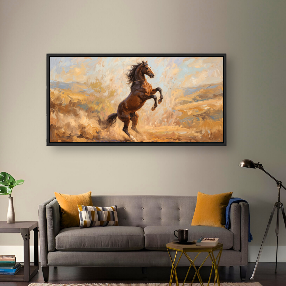 Rearing Horse Golden Dust