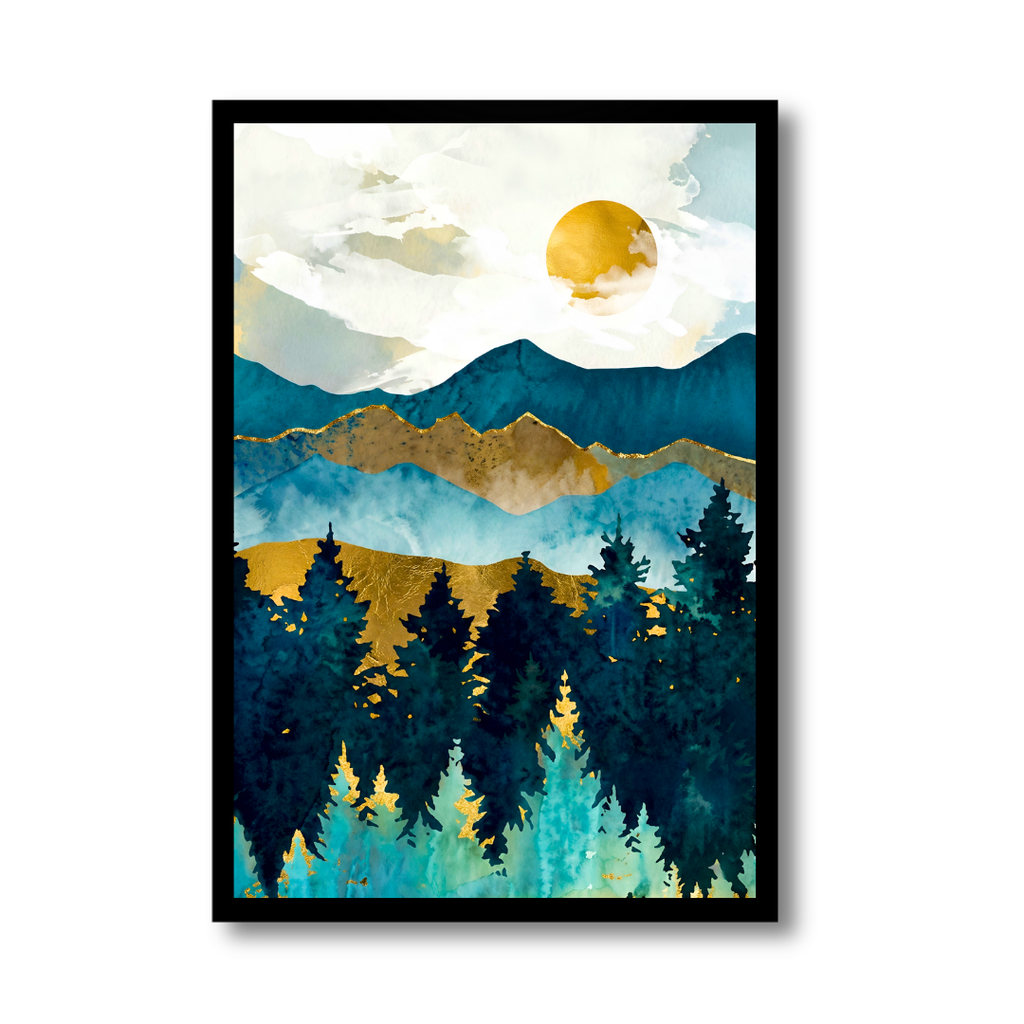 Painted Sunset Valley - Blue