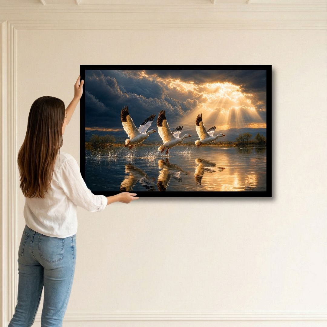 Ethereal Swan Flight