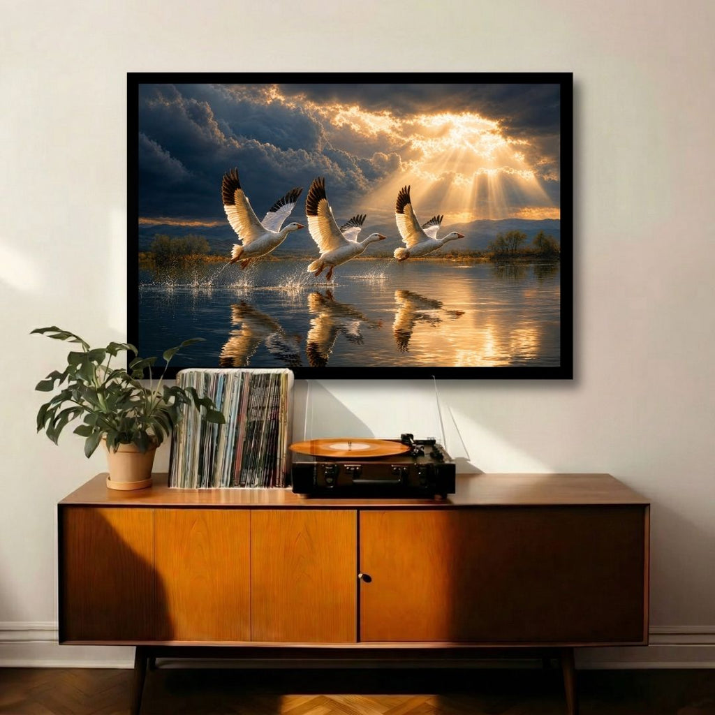 Ethereal Swan Flight