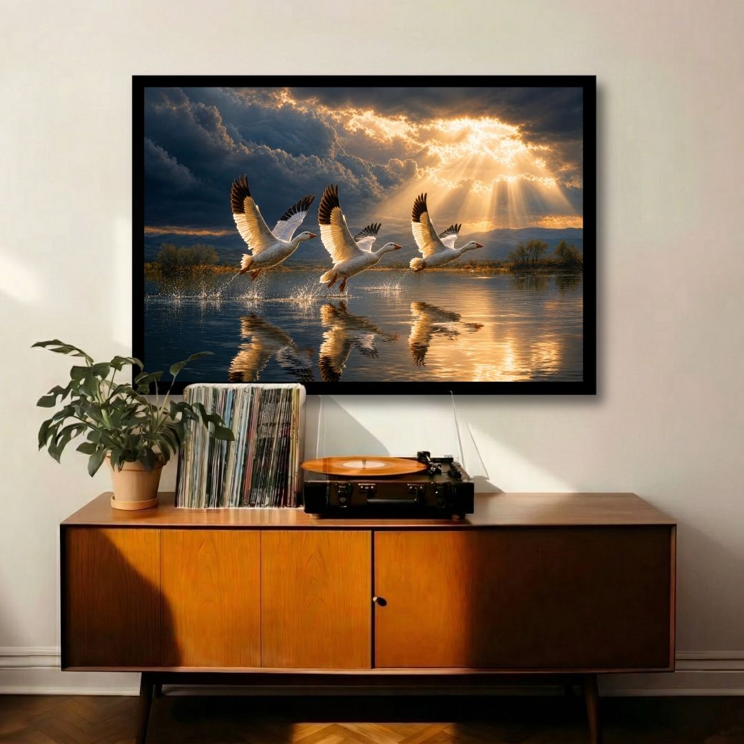 Ethereal Swan Flight