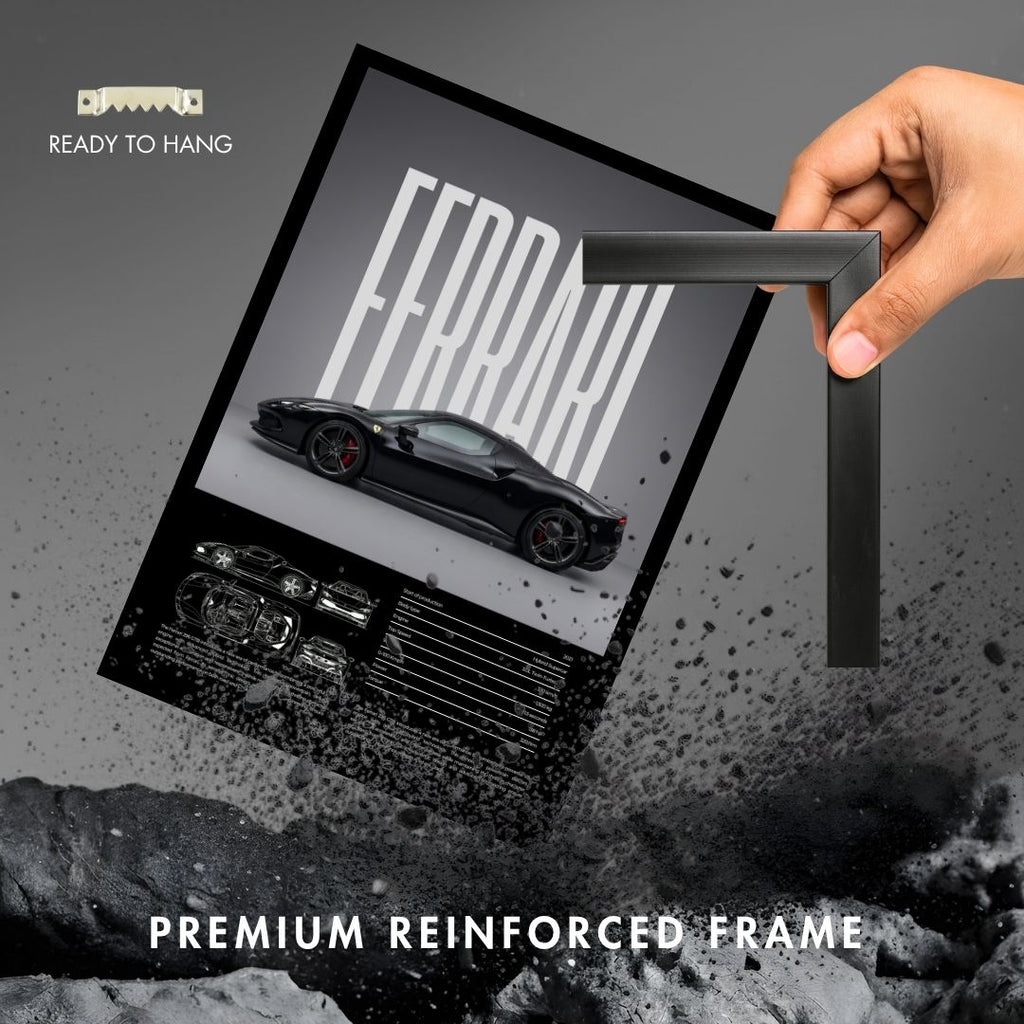 Prancing Ferrari Monochrome