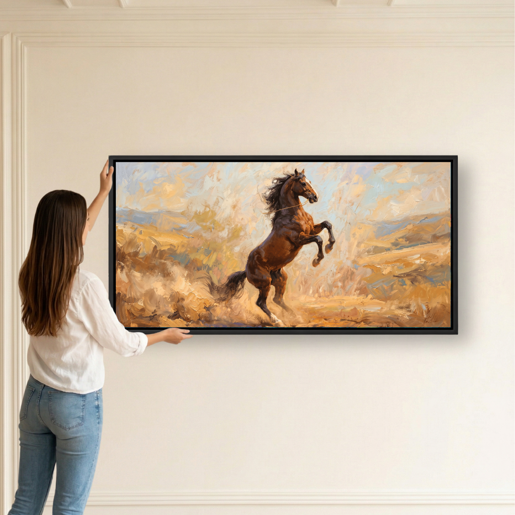 Rearing Horse Golden Dust