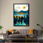Painted Sunset Valley - Blue