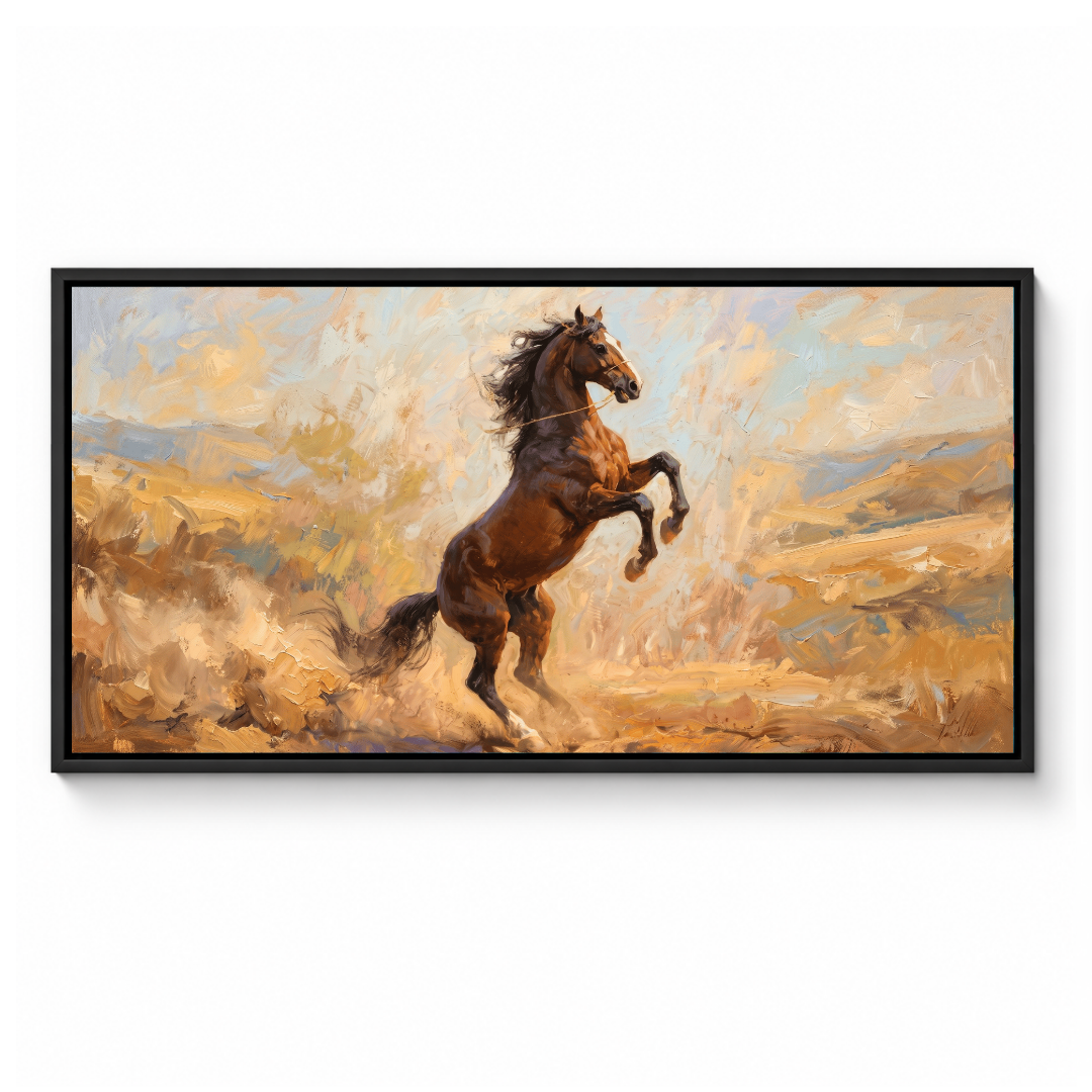 Rearing Horse Golden Dust
