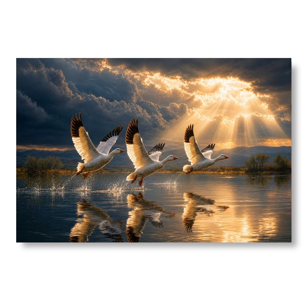 Ethereal Swan Flight