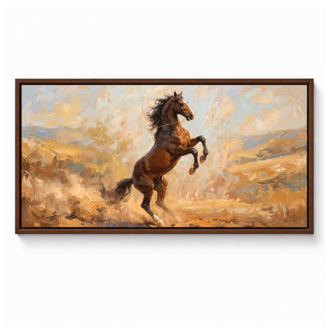 Rearing Horse Golden Dust