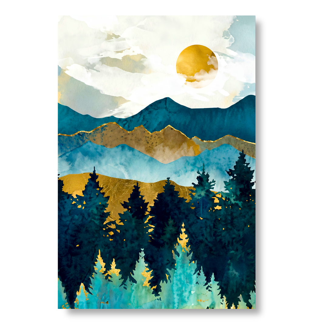 Painted Sunset Valley - Blue
