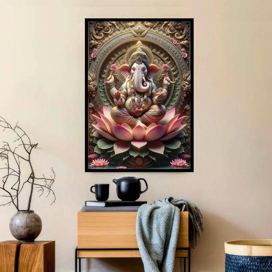 Lord Ganesh - On Lotus