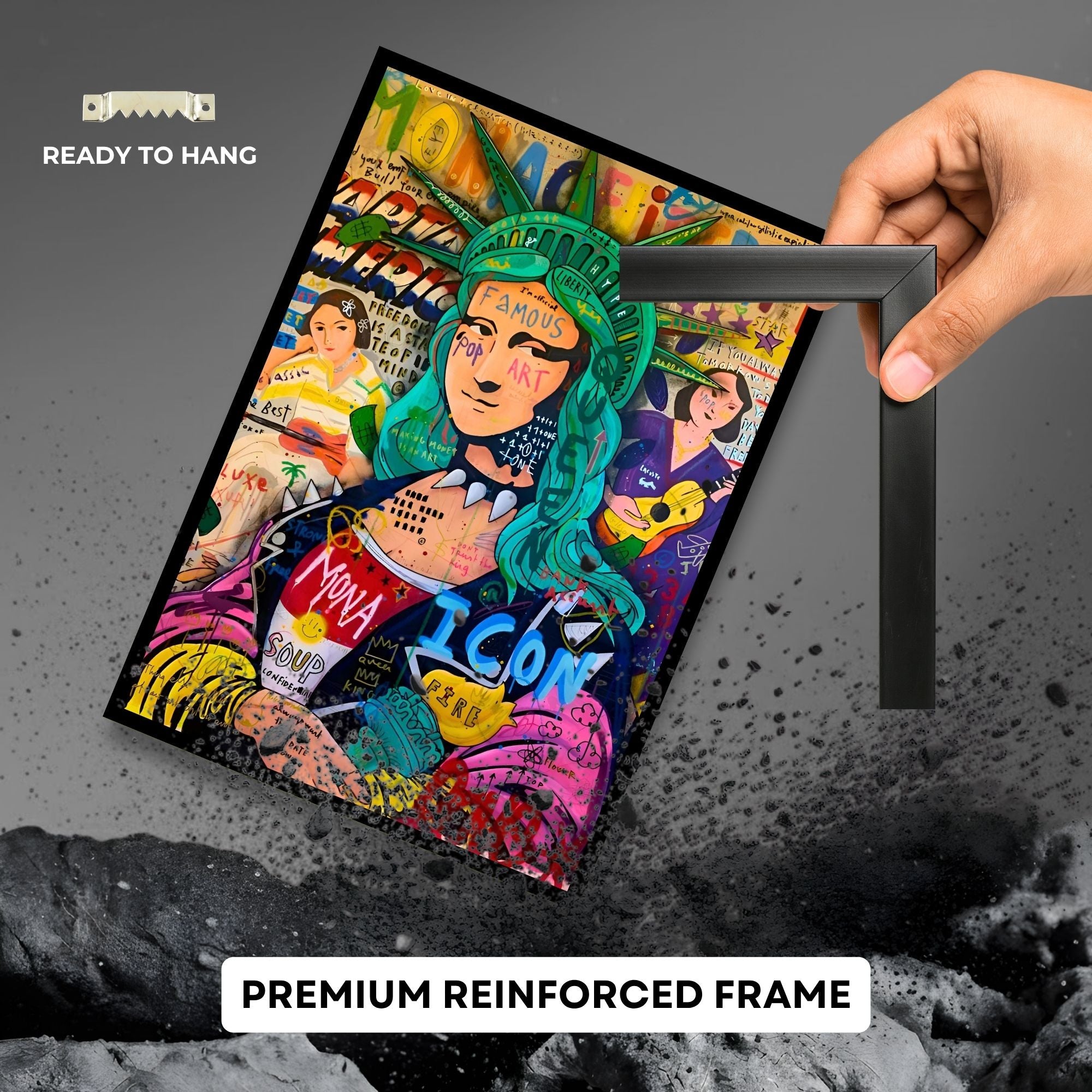 Mona Lisa Graffiti Art