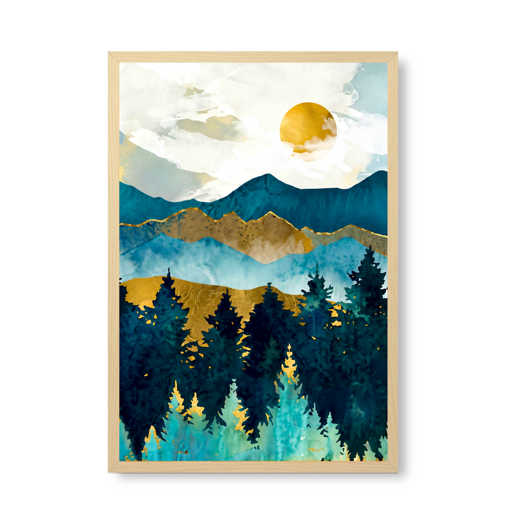 Painted Sunset Valley - Blue