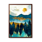 Painted Sunset Valley - Blue