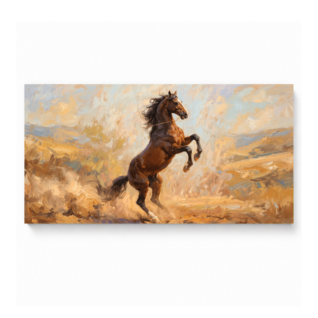Rearing Horse Golden Dust