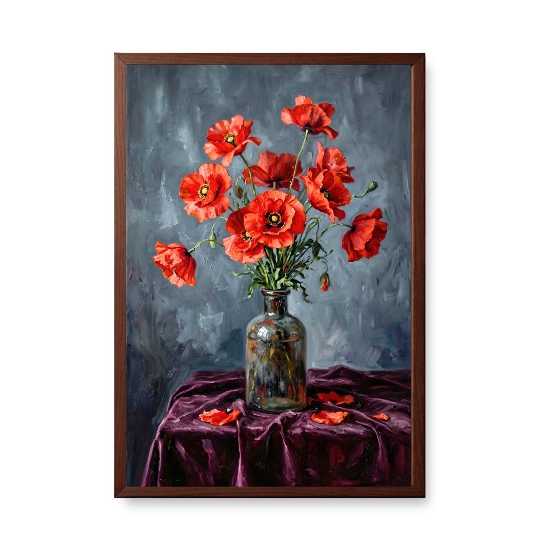 Scarlet Poppy Elegance
