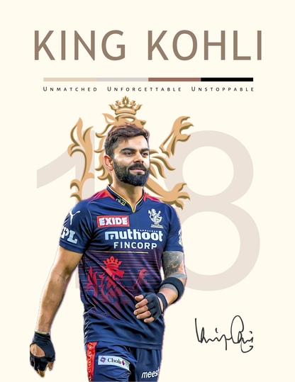 King Kohli - RCB Warrior