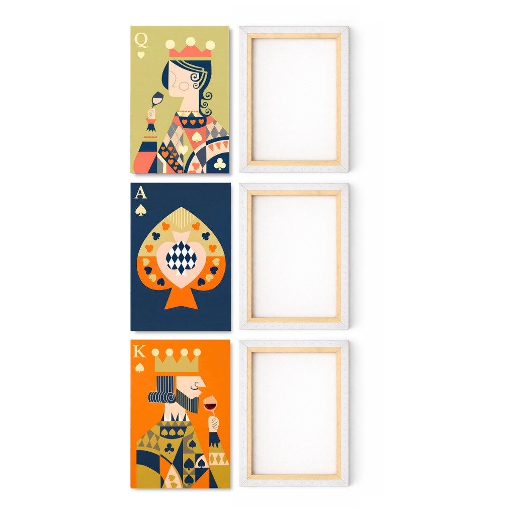 Abstract Royal Cards